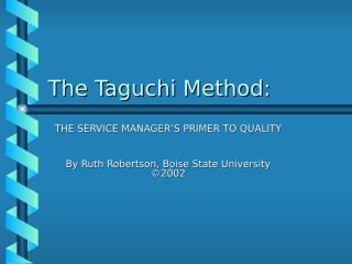 taguchi method.ppt