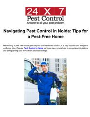 Navigating Pest Control in Noida_ Tips for a Pest-Free Home.pdf